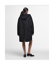 Women's Barbour Una Showerproof Jacket - Black / Ancient Tartan