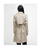 Women's Barbour Maia Showerproof Jacket - Light Sand / Rosemary Tartan