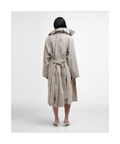 Women's Barbour Garbo Showerproof Trench Coat - Light Sand / Rosemary