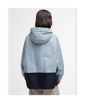 Women's Barbour Reese Showerproof Jacket - Ice Blue / Dark Navy