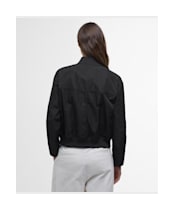 Women's Barbour International Priya Showerproof Bomber Jacket - Black