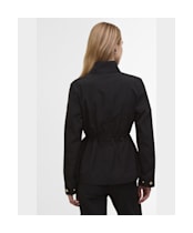 Women's Barbour International Brea Showerproof Jacket - Black / Light Blue