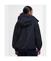 Women's Barbour Orson Showerproof Jacket - Black / Safari Dress Tartan