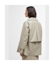 Women's Barbour Maisy Showerproof Jacket - Light Sand / Safari Tartan