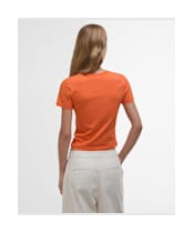 Women's Barbour International Estella T-Shirt - MANDARIN ORANGE