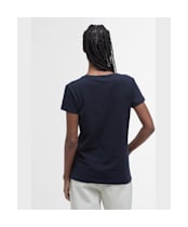 Women's Barbour Rowen T-Shirt - Navy