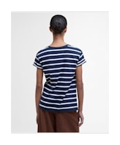 Women's Barbour Otterburn Stripe T-Shirt - Navy / White
