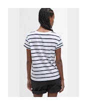 Women's Barbour Otterburn Stripe T-Shirt - White / Navy