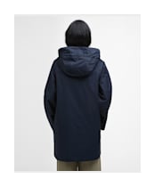 Women's Barbour Khai Waterproof Jacket - Dark Navy / Rosemary