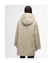 Women's Barbour Khai Waterproof Jacket - Light Sand / Rosemary