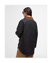 Women's Barbour Raelynn Waxed Jacket - Black / Ancient Tartan