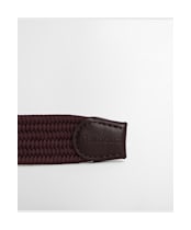 Men's Barbour Nevis Webbing Belt - Burnt Heather