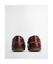 Men's Barbour Wake Boat Shoe - NEW MAHOGANY