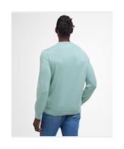 Men's Barbour Pima Cotton Crew Neck Sweater - Pale Apple