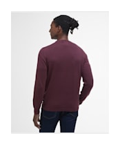 Men's Barbour Pima Cotton Crew Neck Sweater - Burnt Heather