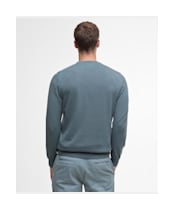 Men's Barbour Pima Cotton Crew Neck Sweater - Vintage Teal