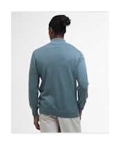 Men’s Barbour Cotton Half Zip Sweater - Vintage Teal