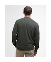 Men's Barbour Bayfield Knitted Crew Jumper - Mid Olive