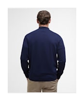 Men's Barbour Bayfield Knitted Half Zip Jumper - Navy
