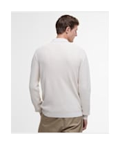Men's Barbour Holt Waffle Knitted Polo Shirt - Mist