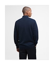 Men's Barbour Lingwood Compact Cotton Half Zip Sweater - Navy