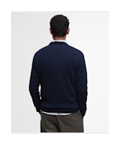 Men's Barbour Lingwood Compact Cotton Crew Sweater - Navy