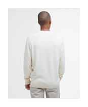 Men's Barbour Lingwood Compact Cotton Crew Sweater - Antique White