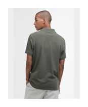 Men's Barbour Sports Polo 215G - Uniform Green
