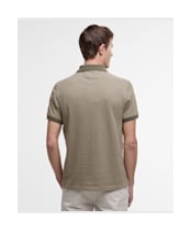 Men's Barbour Sports Polo Mix Shirt - Uniform Green