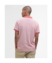 Men's Barbour Sports Polo Mix Shirt - Red Spice