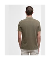 Men's Barbour Washed Sports Polo Shirt - Light Sage