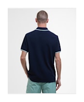 Men's Barbour International Evan Tipped Polo Shirt - Sapphire Navy