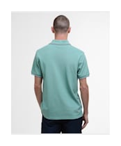 Men's Barbour International Evan Tipped Polo Shirt - Granite Green