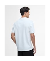 Men's Barbour International Charlie Textured Polo Shirt - Whisper White