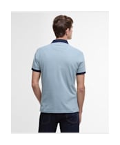 Men's Barbour Lynmouth Tipped Tailored Fit Polo Shirt - Lead