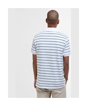 Men's Barbour Ashill Striped Tailored Fit Polo Shirt - White