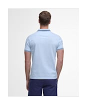 Men's Barbour Ferrybridge Lightweight Tailored Fit Polo Shirt - Ocean Sky