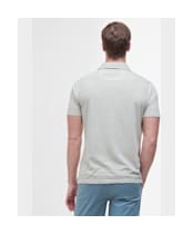Men's Barbour Drayton Linen Tailored Fit Polo Shirt - Mist