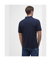 Men's Barbour Drayton Linen Tailored Fit Polo Shirt - Navy