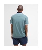 Men's Barbour Thurne Tipped Tailored Fit Polo Shirt - Vintage Teal