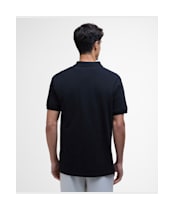 Men's Barbour International Lightweight Pique Essential Polo Shirt - Black