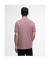 Men's Barbour International Lightweight Pique Essential Polo Shirt - Vintage Pink
