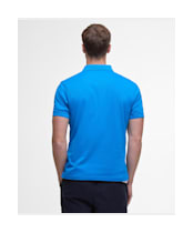 Men's Barbour Active Tailored Fit Polo Shirt - Sports Blue