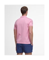 Men's Barbour Active Tailored Fit Polo Shirt - Candy Pink