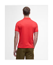 Men's Barbour Active Tailored Fit Polo Shirt - Risk Red