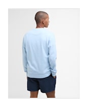 Men's Barbour Prep Logo Crew Sweater - Ocean Sky