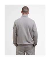 Men's Barbour International Outline Funnel Neck Sweatshirt - Concrete