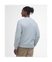 Men's Barbour Pique Applique Crew Sweatshirt - Grey Marl