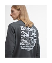 Men's Barbour Bulford Relaxed Fit Crew Sweatshirt - Gunmetal