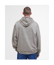 Men's Barbour International Micro Block Graphic Hoodie - Concrete